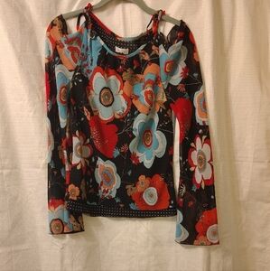 Floral Long Sleeve Women's Top